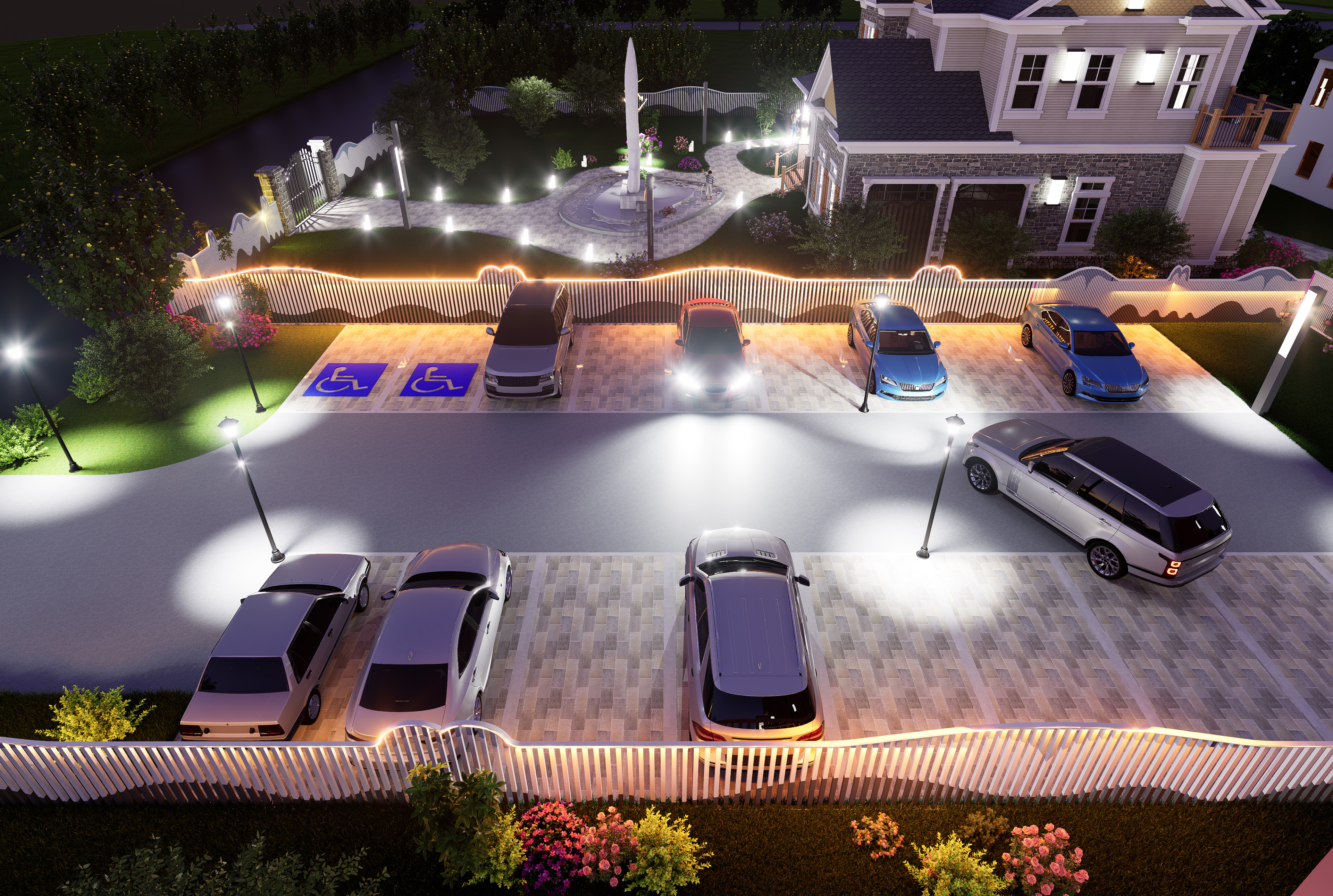 Parking Lot Top View